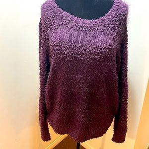 Fuzzy purple Sweater